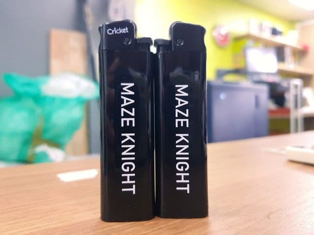 สกรีนไฟแช็ค MAZE KNIGHT