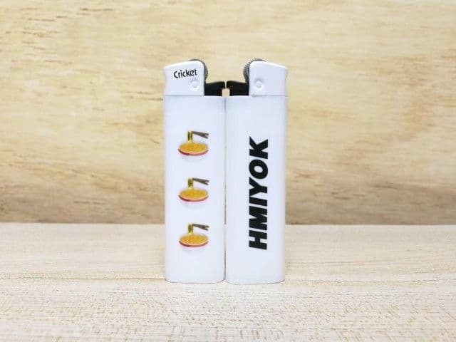 สกรีนไฟแช็ค โลโก้ HMIYOK