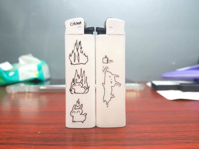 สกรีนไฟเเช็ค รูปการ์ตูน